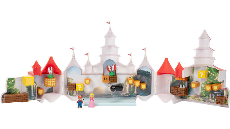 Nintendo mushroom kingdom castle playset on sale